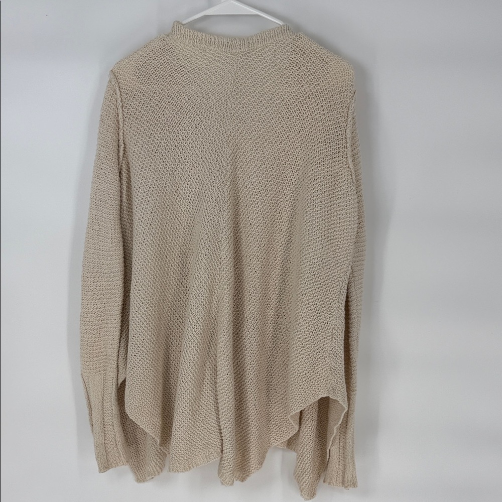 Free People Oversize Asymmetrical Cozy Cream Women's Sweater - Small - Picture 8 of 9